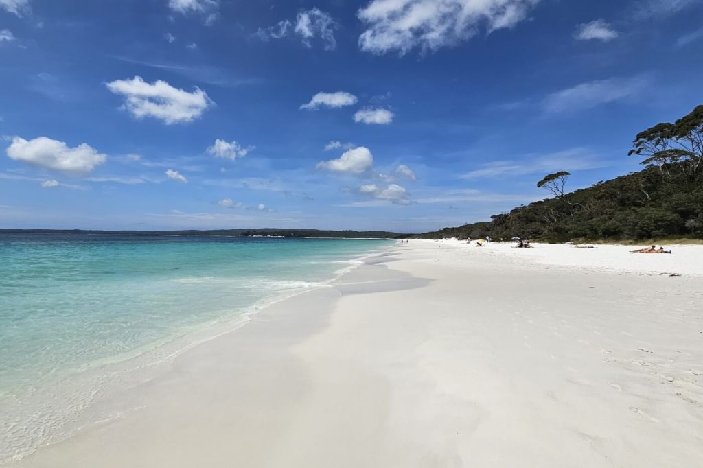 Hyams Beach in Jervis Bay has the whitest sand in the world.